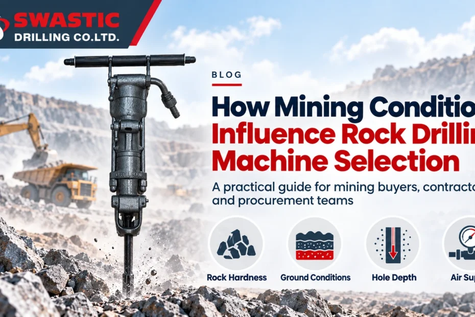 How mining conditions influence rock drilling machine selection